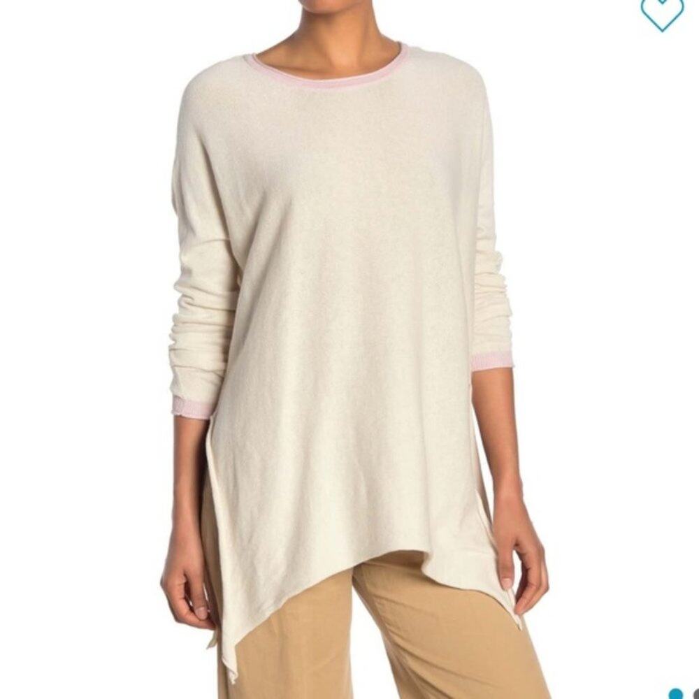 Cloth by Design Size Large long sleeve white beach tunic NWT